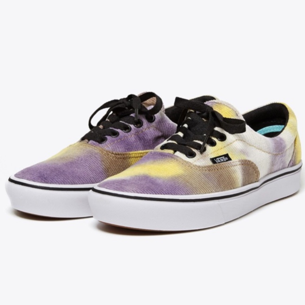 Vans confycush era purple blotched velvet sneaker